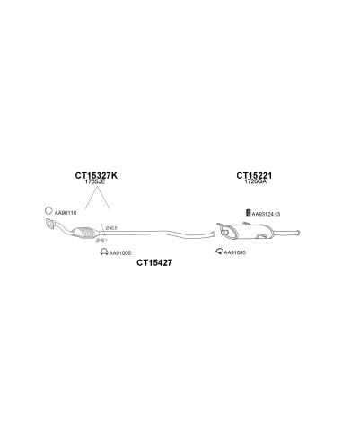 COMPATIBLE CON CITROEN XSARA 1.9D 9805 CAT