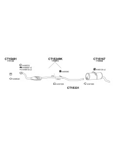 COMPATIBLE CON CITROEN BERLINGO PARTNER RANCH 1.9D 9601 CAT