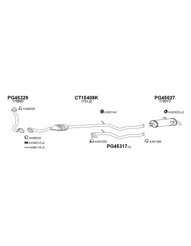 COMPATIBLE CON CITROEN SAXO 106 II 1.5D H 9603 CAT