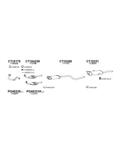 COMPATIBLE CON CITROEN 306 XSARA 1.6I 9700 CAT