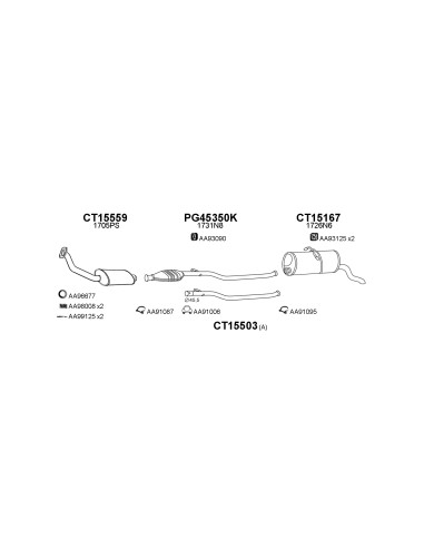 COMPATIBLE CON CITROEN BERLINGO PARTNER 1.9D 96...
