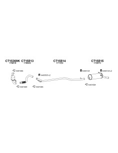 COMPATIBLE CON CITROEN XSARA PICASSO 1.6HDI 04 TUBO FRONTAL