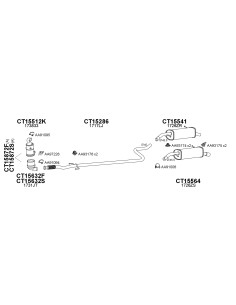 COMPATIBLE CON CITROEN 1.6HDI C3 05 SILENCIOSO TRASERO