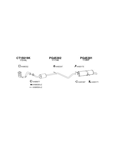 COMPATIBLE CON CITROEN C4 307 CCON 1.6I 16V 04 CAT