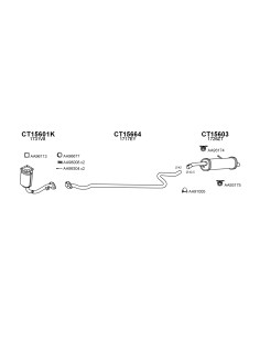 COMPATIBLE CON CITROEN C2 1.1 05 TUBO INTERNO