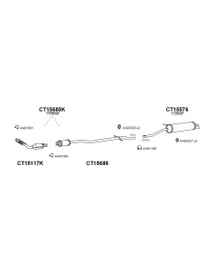 COMPATIBLE CON CITROEN C5 1.8 2.0 16V 0105 CAT
