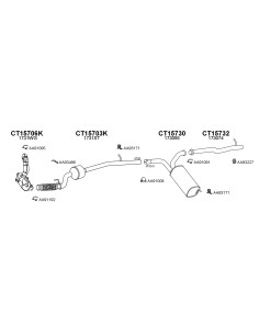 COMPATIBLE CON CITROEN JUMPY SCUDO EXPERT 07 TUBO SAIDA