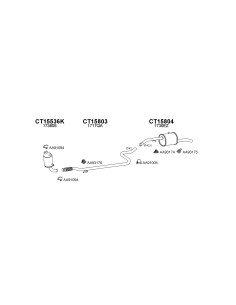 COMPATIBLE CON CITROEN C3 DS3 1.4HDI 10 SILENCIOSO TRASERO