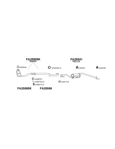 COMPATIBLE CON FIAT UNO KAT 87 SILENCIADOR TRASERO