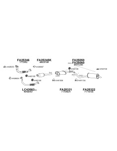 COMPATIBLE CON FIAT PUNTO 55 1.1 SILENCIOSO COMPLETO TR