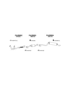 COMPATIBLE CON FIAT CINQUECENTO 92 SILENCIOSO TRASEROEIRO