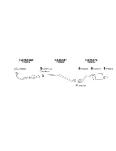 COMPATIBLE CON FIAT PANDA KAT 92 TUBO MEDIO
