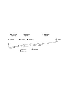 COMPATIBLE CON FIAT TIPO 1.1 87 SILENCIOSO FRONTAL