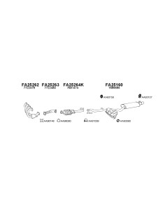 COMPATIBLE CON FIAT TIPO 2.0 91 SILENCIOSO TRASERO