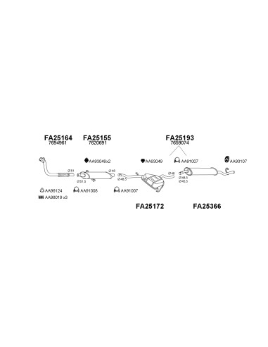 COMPATIBLE CON FIAT TIPO D 1.9 TUBO COLECTOR C...