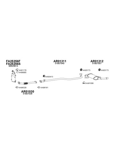 COMPATIBLE CON ALFA MITO 1.6JTDM 08.08 DPF