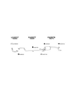 COMPATIBLE CON FIAT PANDA 1.1 IE 4X4 SILENCI TRASEROEIRO
