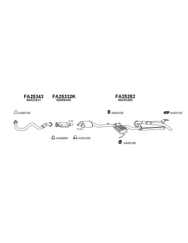 COMPATIBLE CON FIAT BRAVO BRAVA 1.8 16V 95...