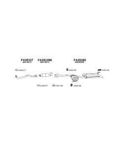 COMPATIBLE CON FIAT BRAVO 2.0 95 SILENCIOSO TRASERO
