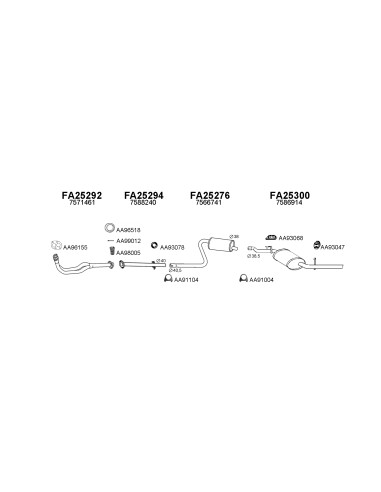 COMPATIBLE CON FIAT FIORINO 1.1 1.3 1.7D 88...