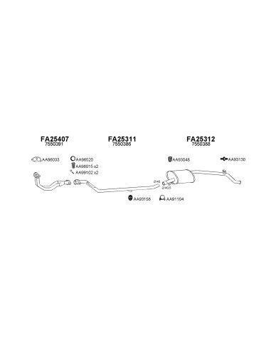 COMPATIBLE CON FIAT PANDA 4X4 1.0 SILENCIOSO...