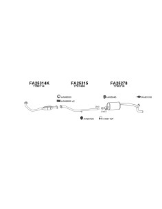 COMPATIBLE CON FIAT PANDA 4X4 1.1 91 TUBO COLECTOR