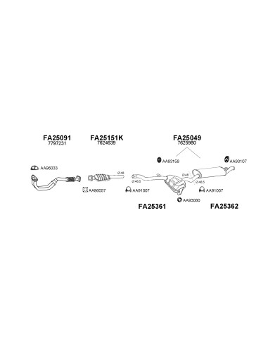 COMPATIBLE CON FIAT TIPO 1.4 1.6IE 88...
