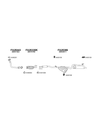 COMPATIBLE CON FIAT BRAVO BRAVA 98 SILENCIOSO...
