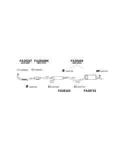 COMPATIBLE CON FIAT PUNTO 6075 1.2i KAT 99 SILEN TRASERO