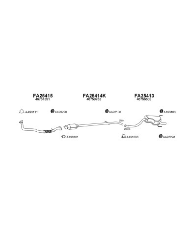 COMPATIBLE CON FIAT PUNTO 1.9 JTD 99 TUBO COLECTOR