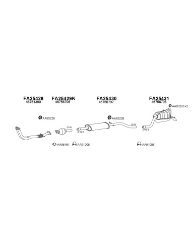COMPATIBLE CON FIAT PUNTO 1.9D KAT 99...