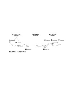 COMPATIBLE CON FIAT PANDA 4X4 1.0 91 TUBO FRONTAL