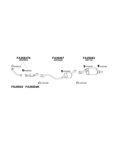 COMPATIBLE CON FIAT PANDA 1.1ie 95 SILENCIOSO...
