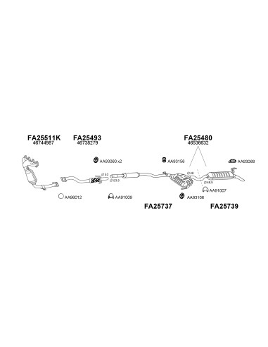 COMPATIBLE CON FIAT BRAVO BRAVA 1.2i 16V 01...