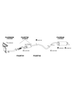 COMPATIBLE CON FIAT STILO 1.6 16V 01 SILENCIOSO TRASERO