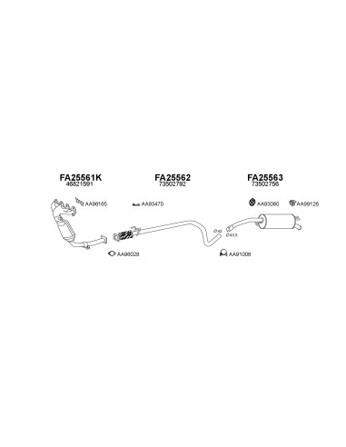 COMPATIBLE CON FIAT STILO 1.2I 16V 2001...