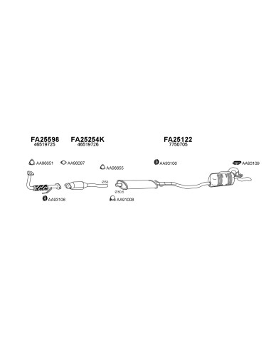 COMPATIBLE CON FIAT PUNTO 60 70 1.7TD 99 TUBO...