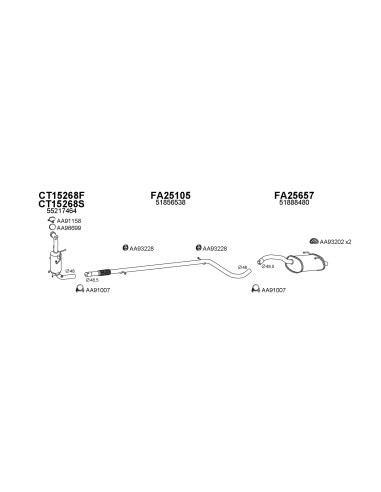 COMPATIBLE CON FIAT PANDA 1.3 JTD 03 SILENCIOSO...