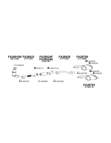 COMPATIBLE CON FIAT 500 1.3JTD 16V 07 CAT