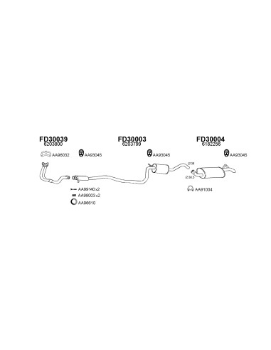 COMPATIBLE CON FORD FIESTA SILENCIOSO FRONTAL