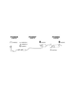 COMPATIBLE CON FORD FIESTA SILENCIOSO TRASERO