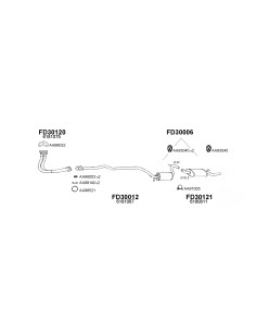 COMPATIBLE CON FORD ESCORT 1.3 89 SILENCIOSO CPL