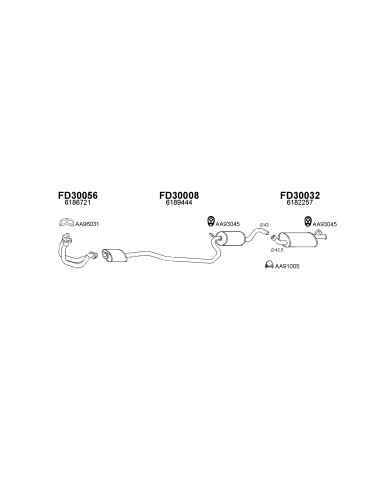 COMPATIBLE CON FORD FIESTA 1.4 89 S.FRONTAL
