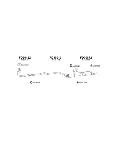 COMPATIBLE CON FORD ESCORT 1.4 6 SILENCIOSO...