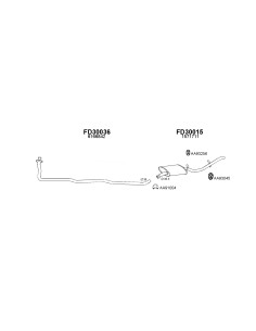 COMPATIBLE CON FORD FIESTA 900 83GHIA S.TRASERO