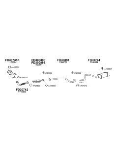 COMPATIBLE CON FORD MONDEO 2.0   2.2 TDCI 2000 DPF FILTRO...