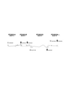 COMPATIBLE CON FORD TRANSIT L100 91 TUBO ESCAPE MEDIO