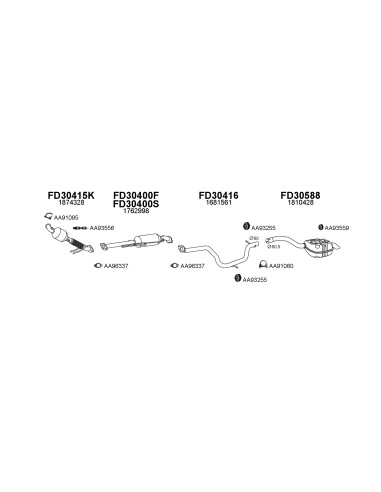 COMPATIBLE CON FORD GALAXY MONDEO SMAX 2.0...