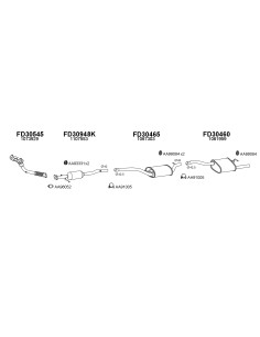 COMPATIBLE CON FORD FOCUS 1.4 16V S W 98 SILENC TRASERO