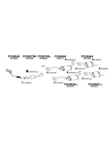 COMPATIBLE CON FORD FOCUS 1.6 16V S W 98 SILENC...